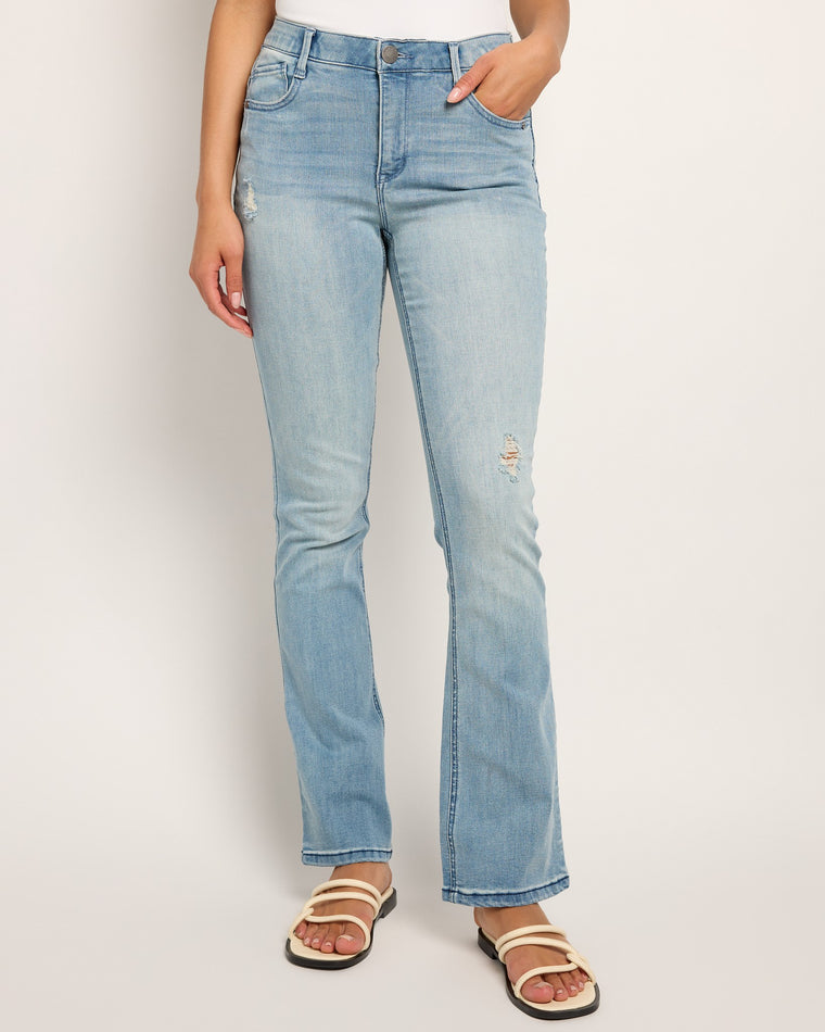 Light Blue Vintage $|& Democracy Absolution High Rise Bootcut Jeans - SOF Front
