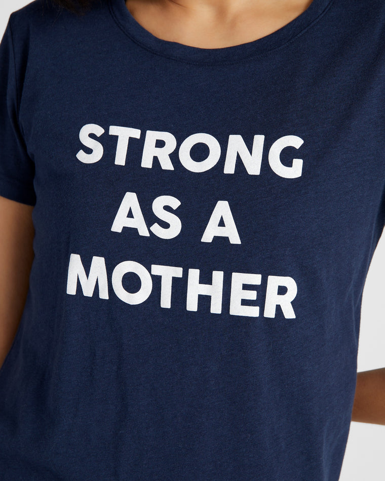 Navy $|& Interval Strong As A Mother Tee - SOF Detail