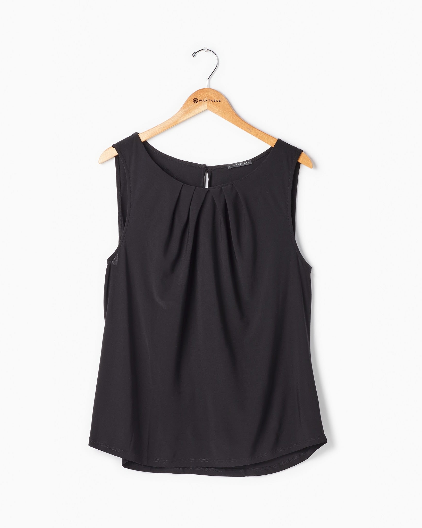 Solid Layering Shell Black $|& West Kei Solid Layering Shell - Hanger Front