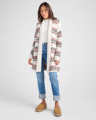 Copper $|& Staccato Geo Stripe Heavy Sweater Cardigan - SOF Front