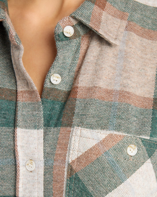 Green Forest $|& Thread & Supply Lewis Shirt - SOF Detail