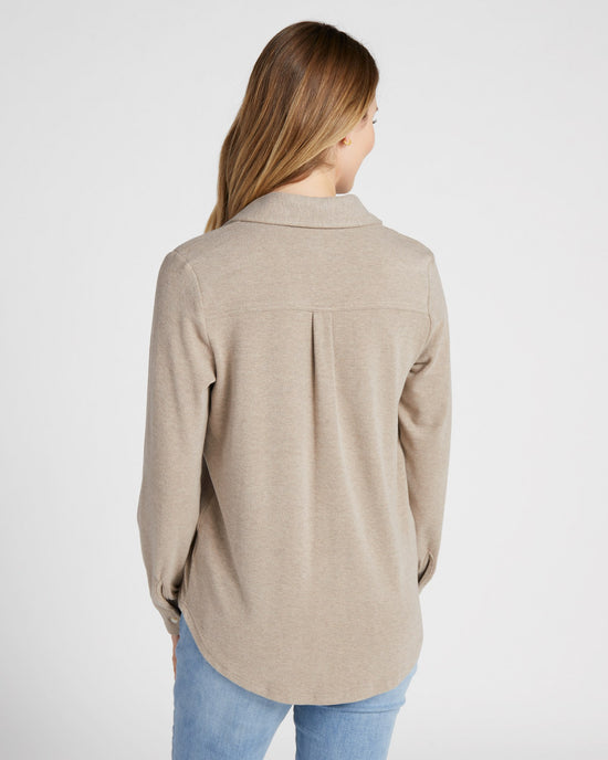 Taupe Grey $|& Thread & Supply Lewis Shirt - SOF Back