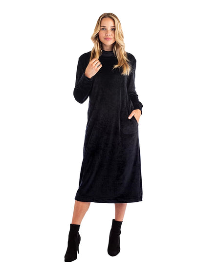 Feather Velour Lounge Dress