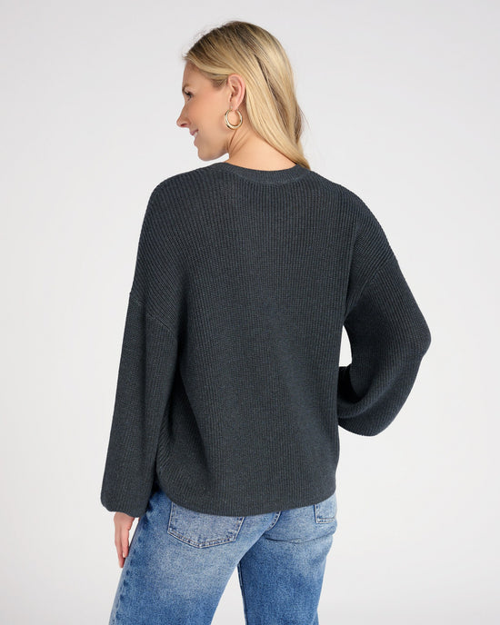 H. Spruce $|& Gentle Fawn Fonda Solid Pullover Sweater - SOF Back