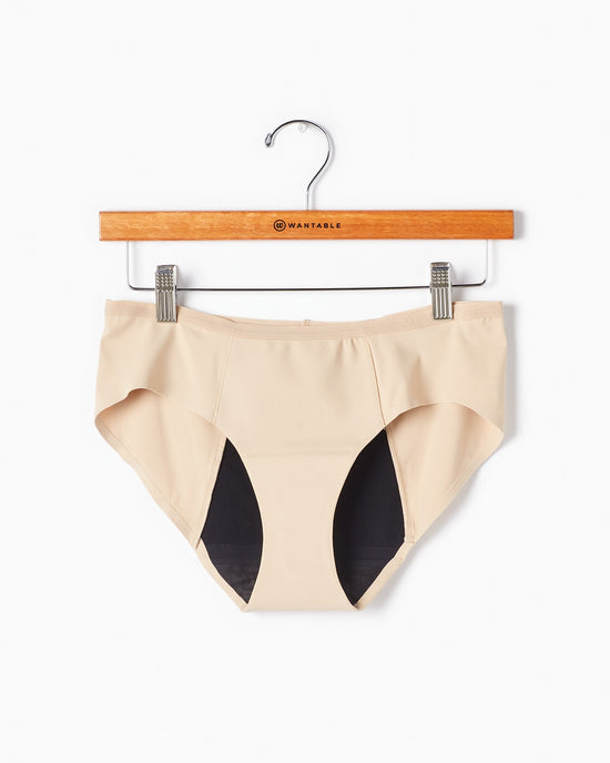 Sand $|& Proof Leakproof Hipster Underwear - Hanger Front