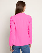 Ultra Pink $|& Skies Are Blue Boyfriend Blazer - SOF Back