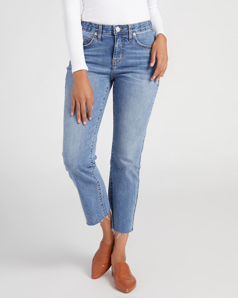 Oceanfront Blue $|& Jag Jeans Ruby Straight Crop - SOF Front