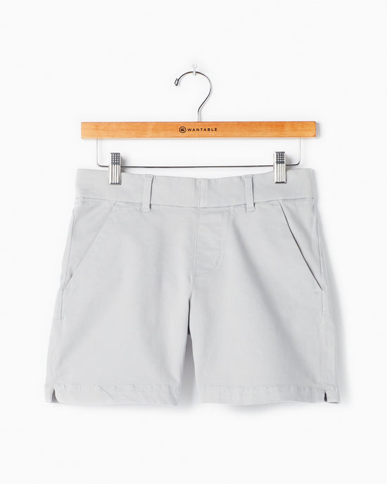 Stone $|& Jag Jeans Maddie Pull on Twill Short - Hanger Front