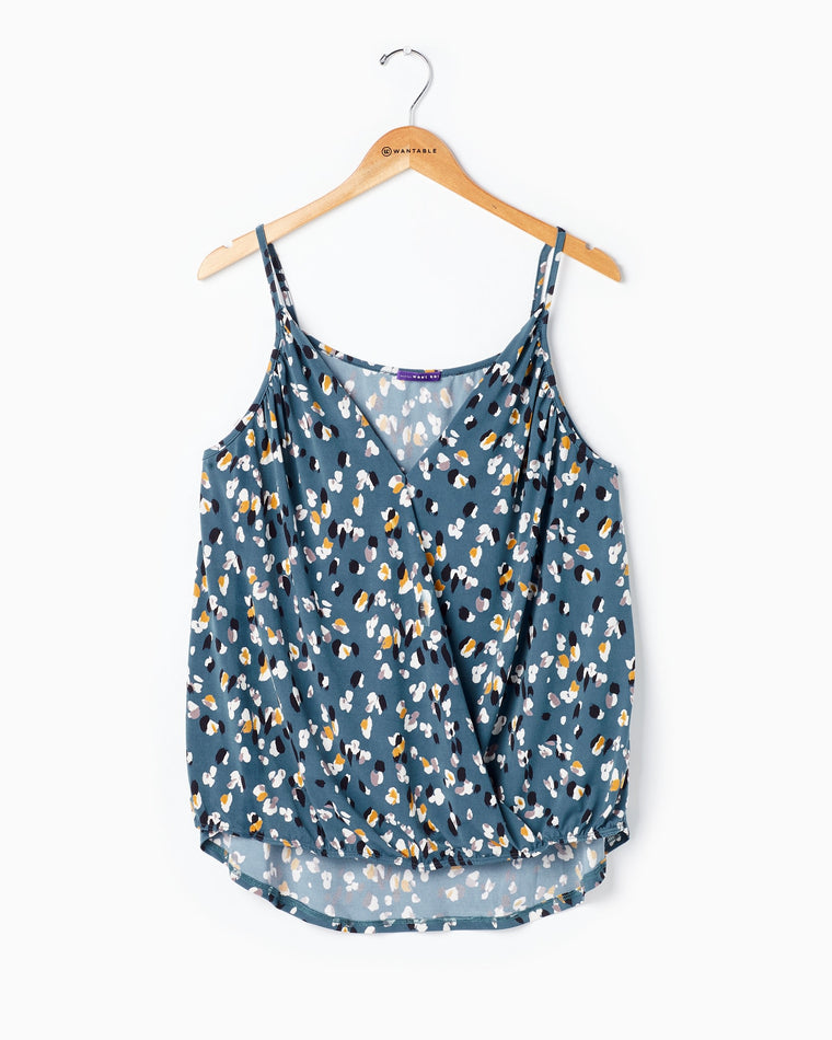 Blue/Yellow $|& West Kei Printed Knit Cami - VOF Detail