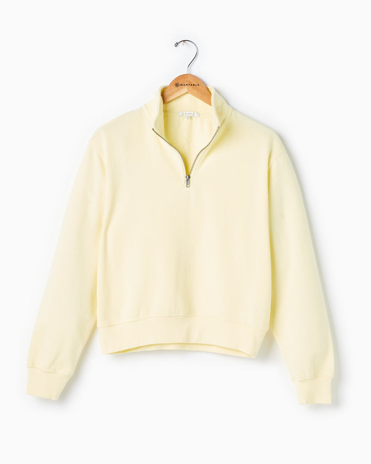Sunrise $|& Z Supply Half Zip Sweatshirt - Hanger Front