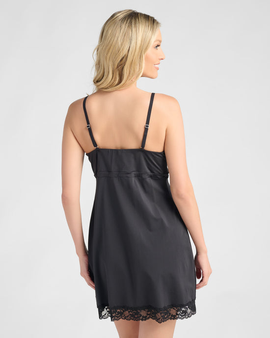 Black $|& Montelle Bust Support Chemise - SOF Back