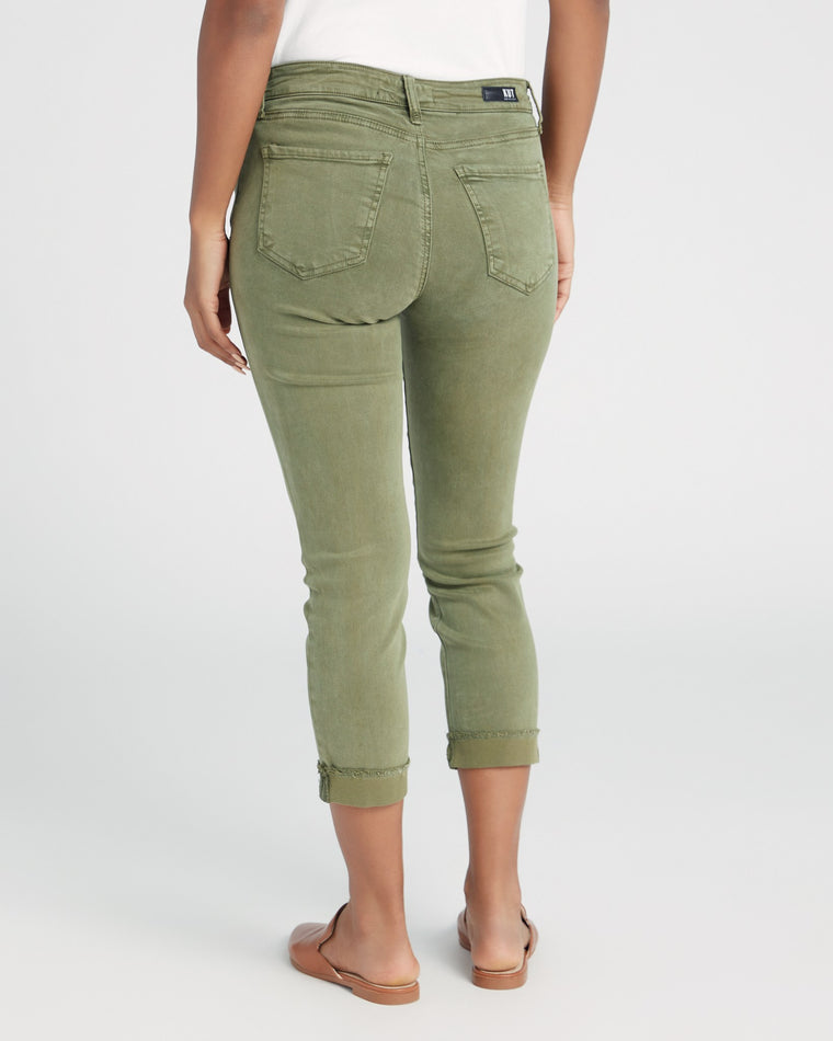 Olive $|& Kut From The Kloth Amy Crop Straight - SOF Back