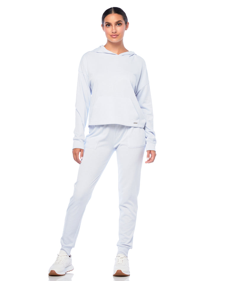 Chambray $|& Marc New York Performance Drop Shoulder Hoodie - SOF Full Front