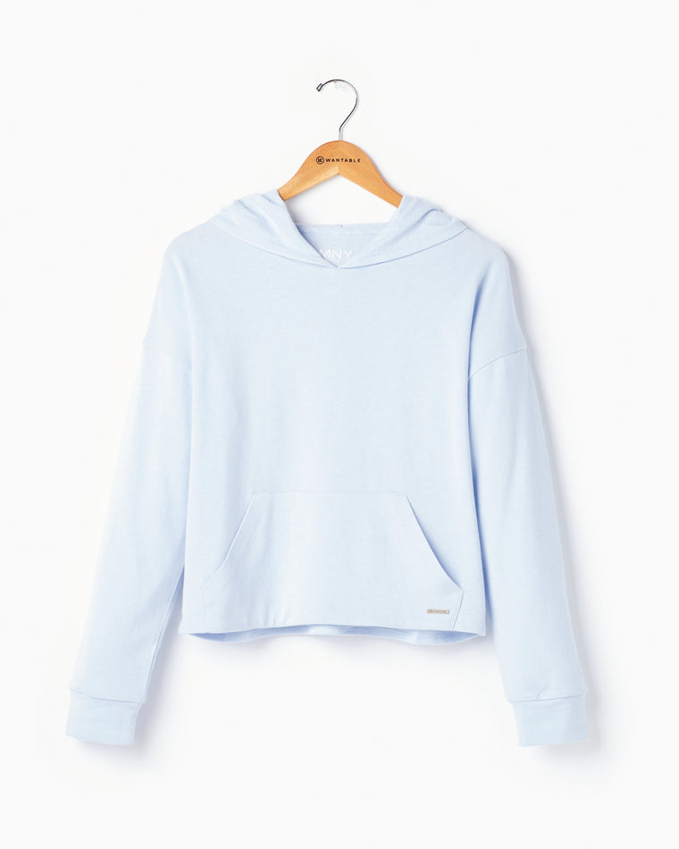 Chambray $|& Marc New York Performance Drop Shoulder Hoodie - Hanger Front