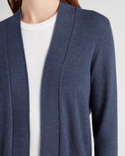 Indigo $|& Staccato Open Front Pocket Cardigan - SOF Detail