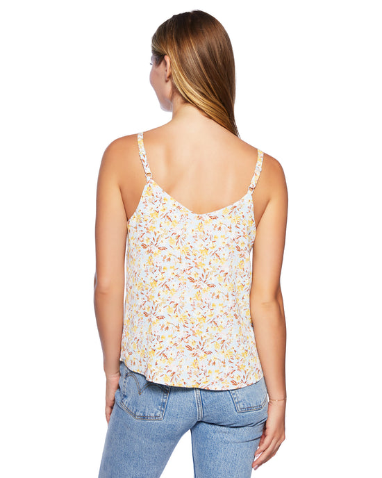 Sky Blue-Yellow $|& Skies Are Blue Floral Printed Cami - SOF Back