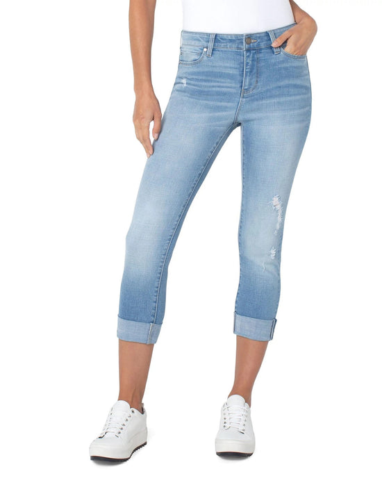 Riverton $|& Liverpool Charlie Crop Skinny with Wide Cuff - UGC On Fig