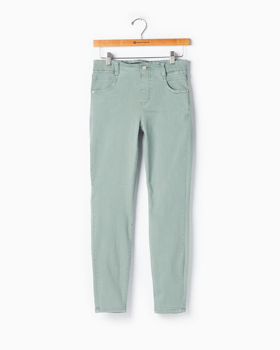 Sea Green $|& Liverpool Gia Glider Ankle Skinny - VOF Detail