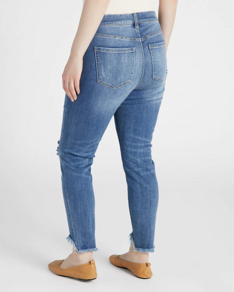 Johnson Blue $|& Liverpool Gia Glider Ankle Skinny Jeans - SOF Back