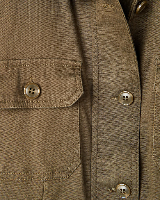 Olive Grove $|& Liverpool Collared Military Jacket - Hanger Detail