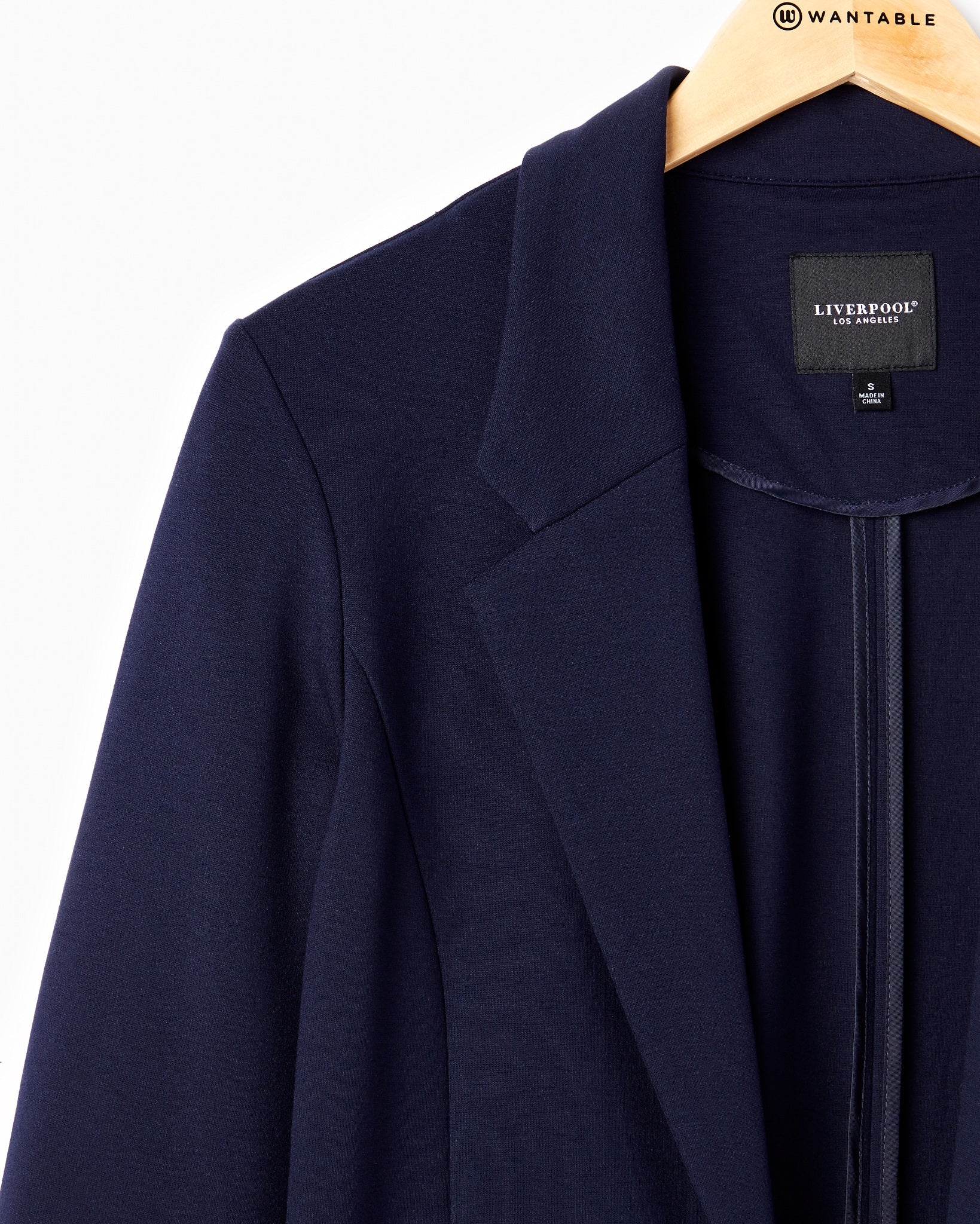 Cadet Blue $|& Liverpool Boyfriend Blazer - Hanger Detail