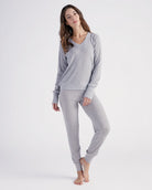 Heather Grey $|& PJ Salvage Textured Essentials Top - SOF Full Front