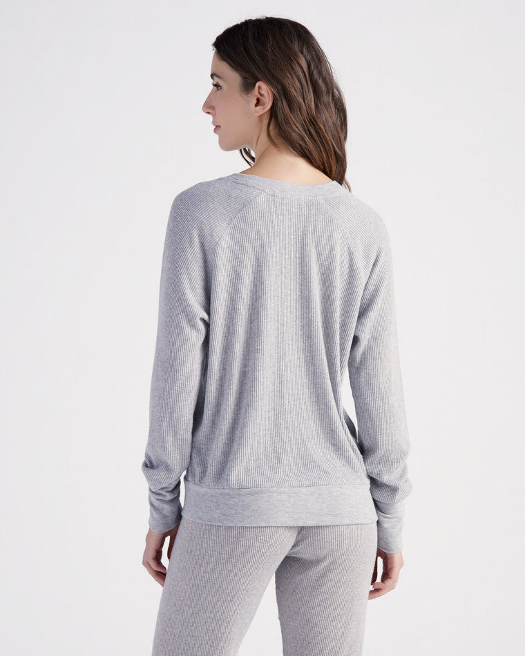 Heather Grey $|& PJ Salvage Textured Essentials Top - SOF Back