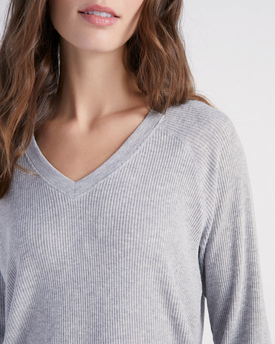 Heather Grey $|& PJ Salvage Textured Essentials Top - SOF Detail