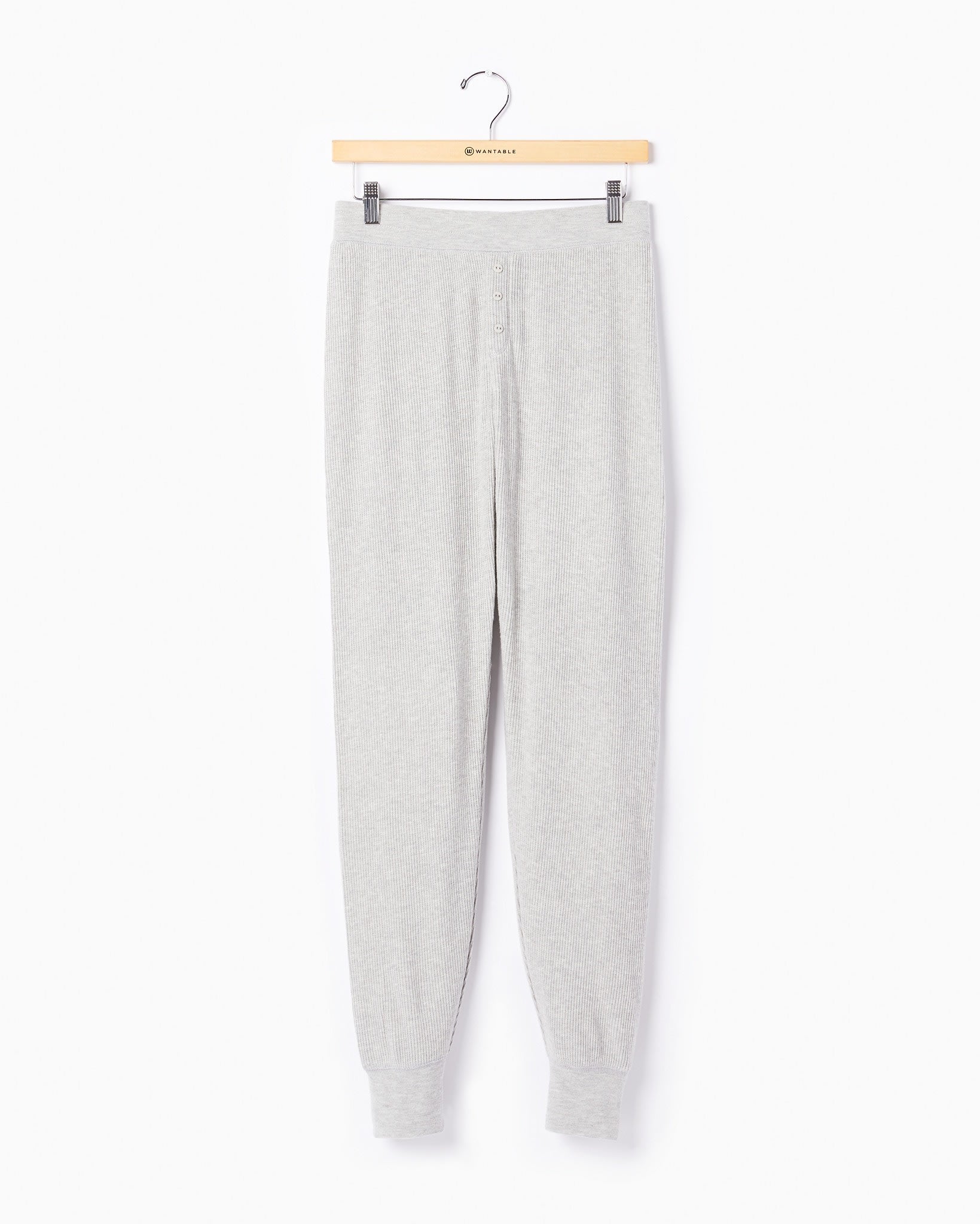 Heather Grey $|& PJ Salvage Textured Essentials Jam Pant - Hanger Front