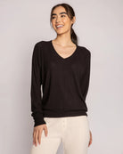 Black $|& PJ Salvage Textured Essentials Top - VOF Front