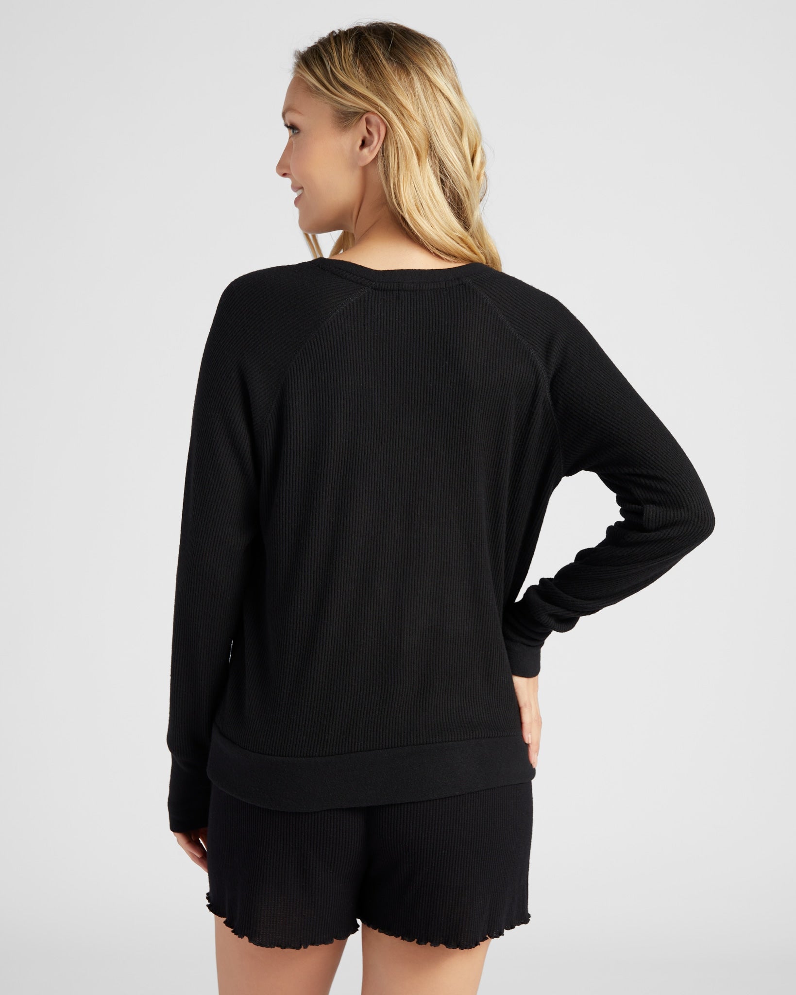 Black $|& PJ Salvage Textured Essentials Top - SOF Back