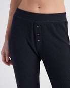 Black $|& PJ Salvage Textured Essentials Jam Pant - SOF Detail