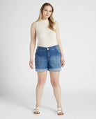 Mid Blue Vintage $|& Democracy Absolution High Rise Short - UGC On Fig
