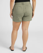 Laurel Oak $|& Democracy High Rise Double Button Utility Short - SOF Back