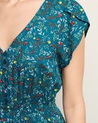 Green $|& Apricot Dianthus Lace Insert Maxi Dress - SOF Full Front