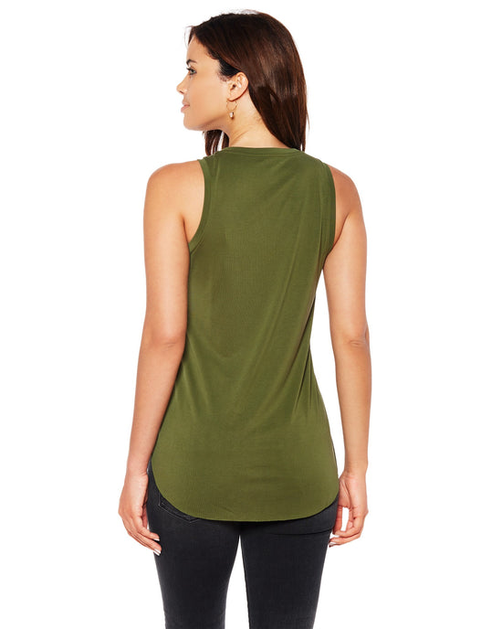 Chive $|& Another Love Esther V-Neck Tank - SOF Detail