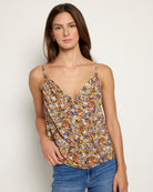 Orange Daisy $|& West Kei Floral Knit Cami - SOF Front