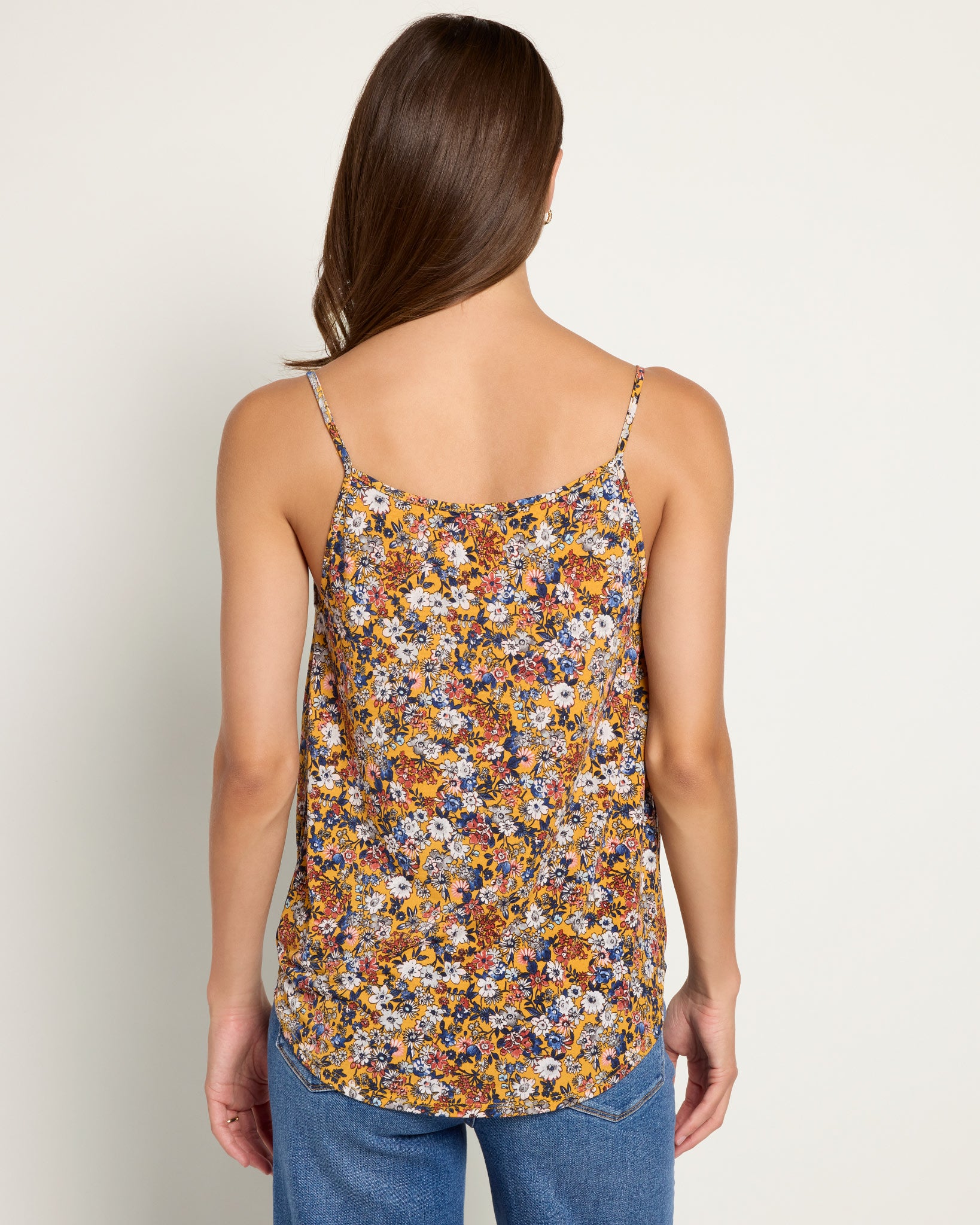 Orange Daisy $|& West Kei Floral Knit Cami - SOF Back