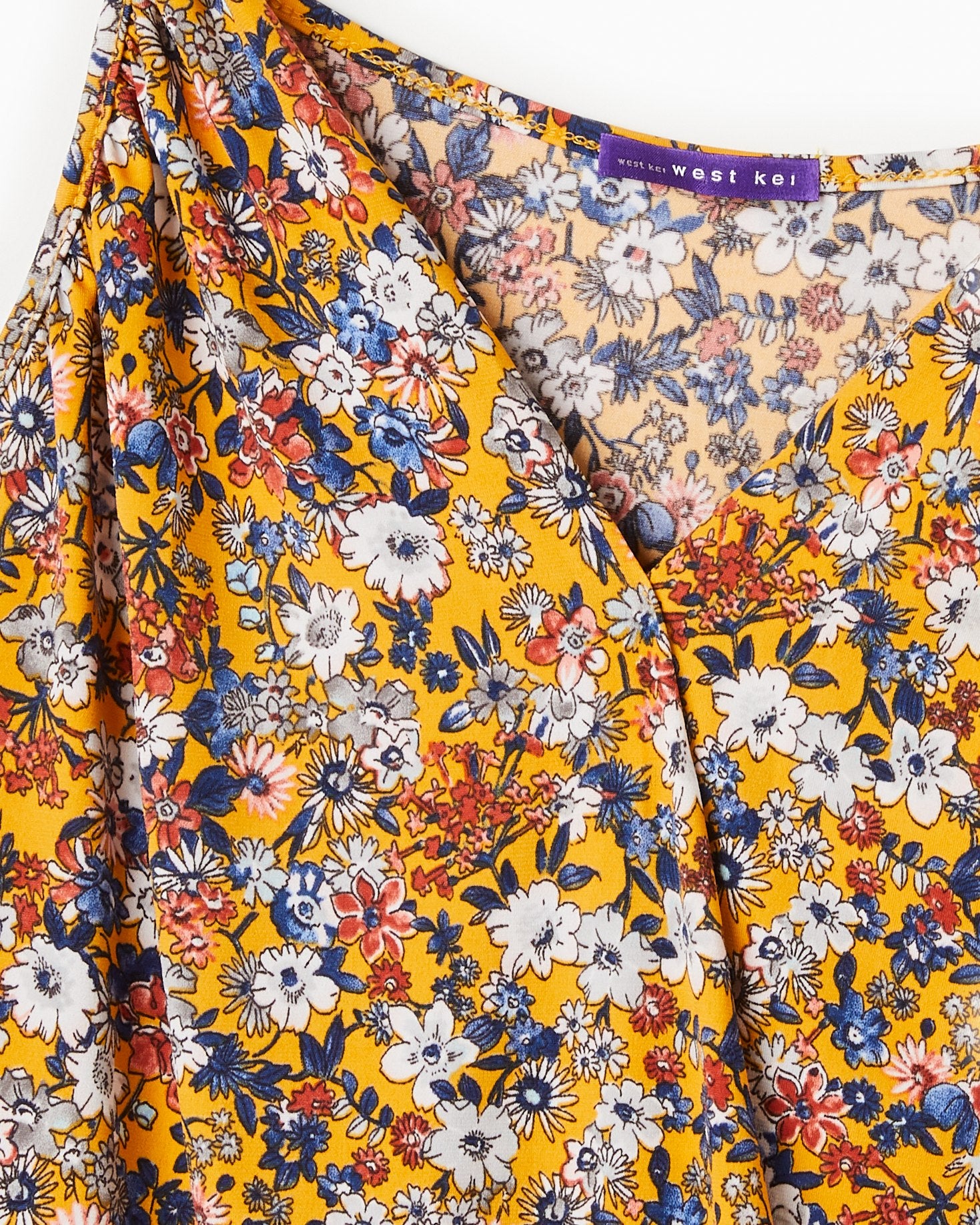 Orange Daisy $|& West Kei Floral Knit Cami