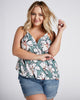 Plus Size Floral Knit Cami