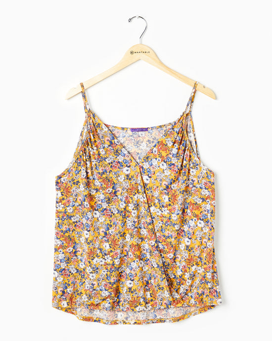 Orange Daisy $|& West Kei Floral Knit Cami - Hanger Front