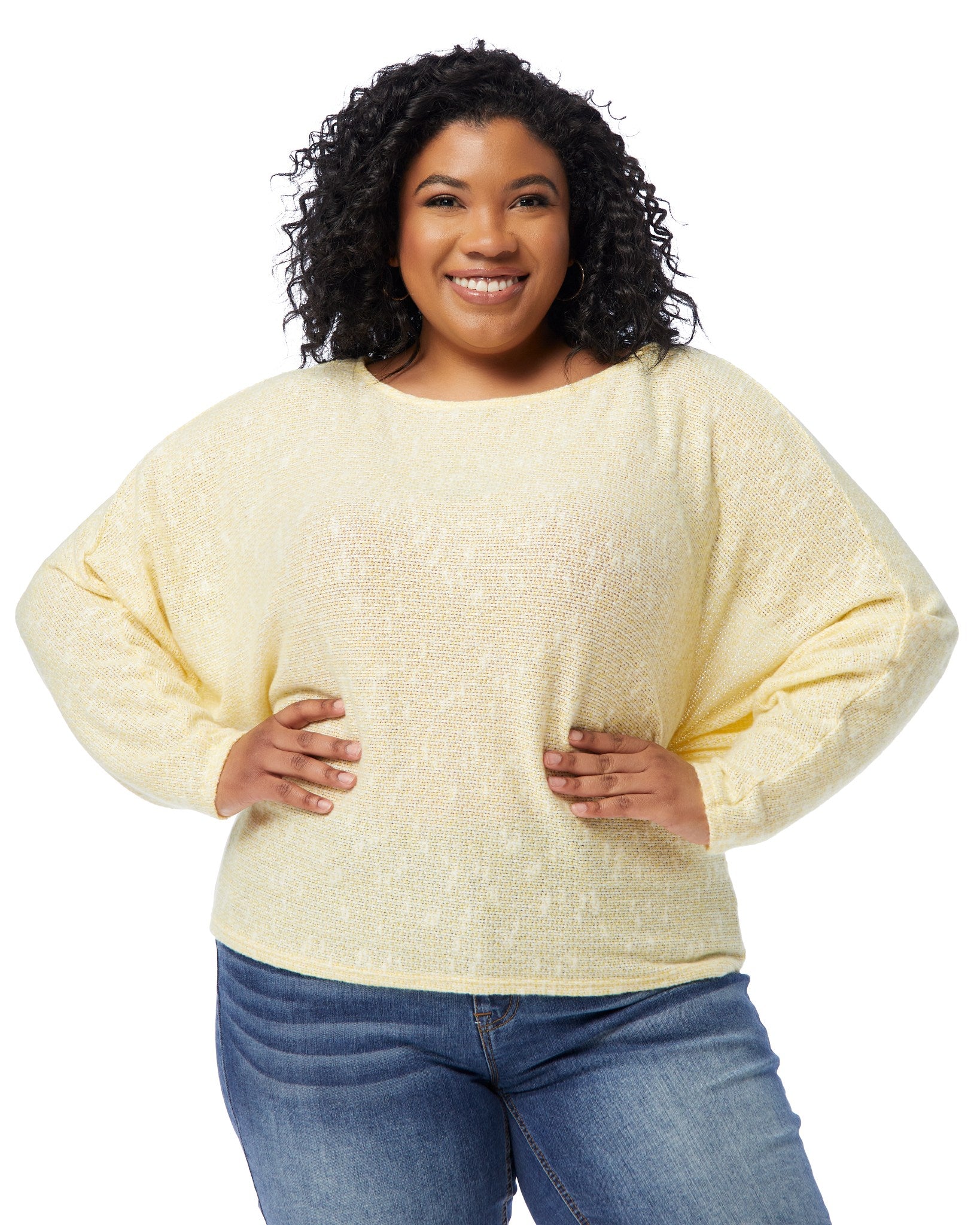 Lemon $|& Sadie & Sage Billie Dolman Top - SOF Front