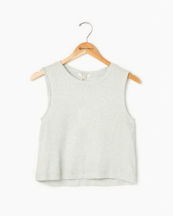Soft Sage $|& Z Supply Sloane Ribbed Muscle Tank