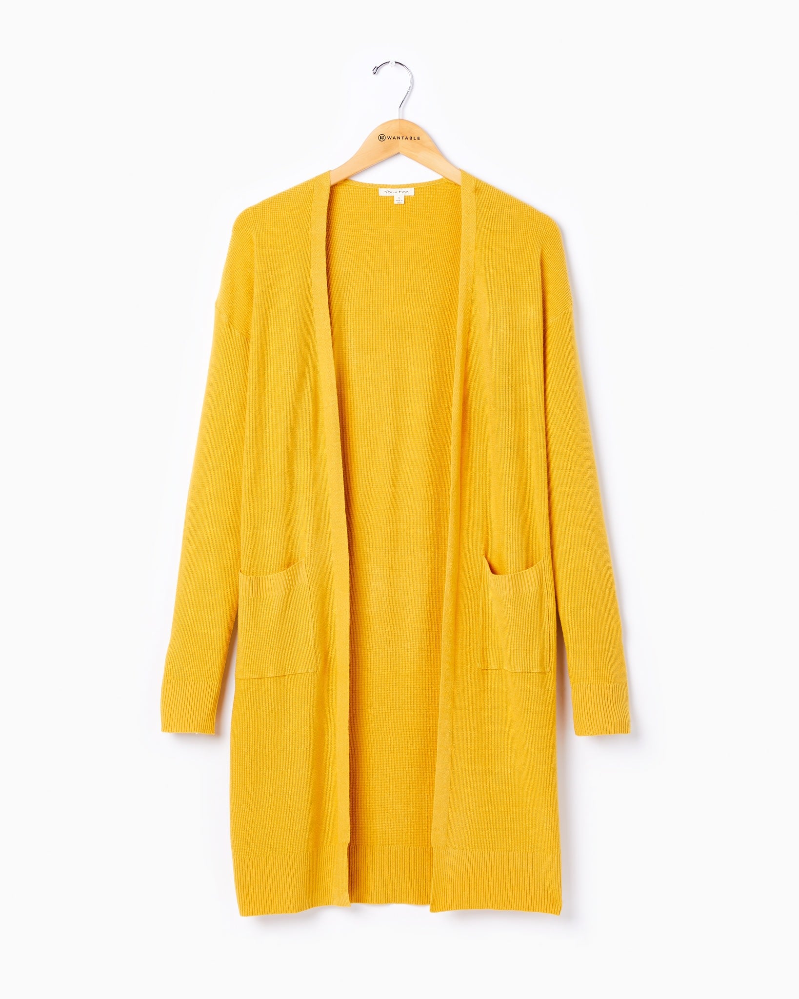 Dandelion $|& Tea N Rose Soft Touch Sweater Cardigan - Hanger Front