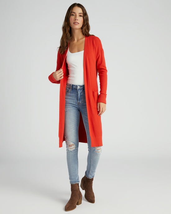 Poppy $|& Tea N Rose Soft Touch Sweater Cardigan - SOF Front