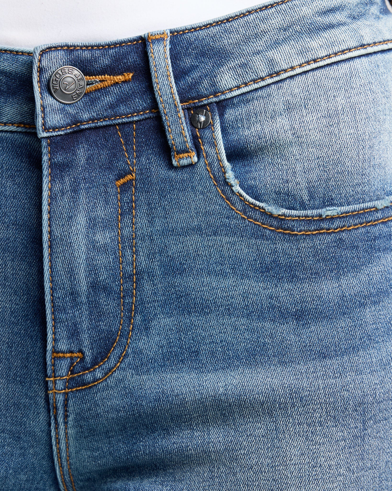 Medium Wash $|& Vigoss Jagger Classic Bootcut Jeans - SOF Detail