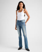 Medium Wash $|& Vigoss Jagger Classic Bootcut Jeans - SOF Full Front