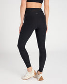Darkest Night $|& Beyond Yoga Spacedye At Your Leisure High Waisted Midi Legging - SOF Back