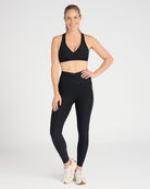 Darkest Night $|& Beyond Yoga Spacedye At Your Leisure High Waisted Midi Legging - SOF Full Front