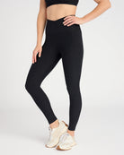 Darkest Night $|& Beyond Yoga Spacedye At Your Leisure High Waisted Midi Legging - SOF Front